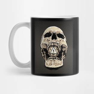 DND D20 Critical Fail Dice Roll Mug